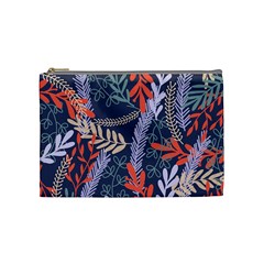 Summer Leaves Cosmetic Bag (medium) by charliecreates