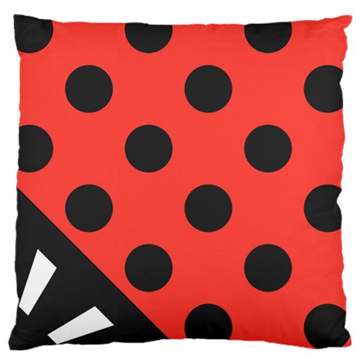 Bug Cubism Flat Insect pattern Large Cushion Case (One Side)