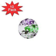 Horse Animal World Green 1  Mini Buttons (10 Pack)  by BangZart