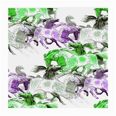 Horse Animal World Green Medium Glasses Cloth by BangZart