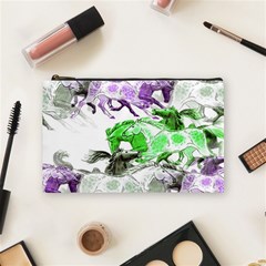 Horse Animal World Green Cosmetic Bag (medium) by BangZart