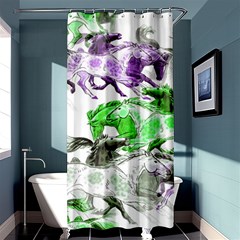 Horse Animal World Green Shower Curtain 36  X 72  (stall)  by BangZart