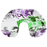 Horse Animal World Green Travel Neck Pillow Back