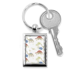 Dinosaur Animal Art Pattern Key Chain (rectangle) by BangZart