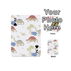 Dinosaur Animal Art Pattern Playing Cards 54 Designs (mini) by BangZart