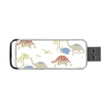 Dinosaur animal Art Pattern Portable USB Flash (Two Sides) Front