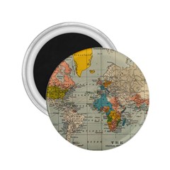 World Map Vintage 2 25  Magnets by BangZart