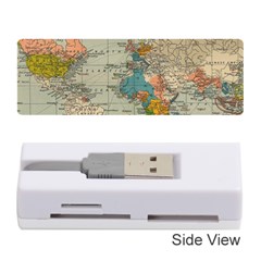 World Map Vintage Memory Card Reader (stick) by BangZart