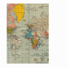 World Map Vintage Large Garden Flag (two Sides)