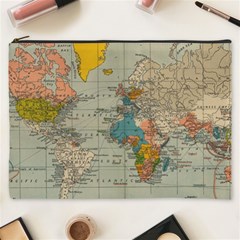 World Map Vintage Cosmetic Bag (xxxl) by BangZart