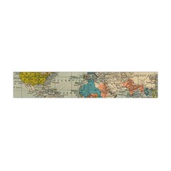 World Map Vintage Flano Scarf (mini)