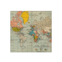 World Map Vintage Satin Bandana Scarf