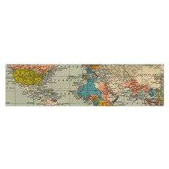 World Map Vintage Satin Scarf (oblong) by BangZart