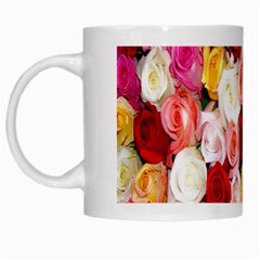 Roses Color Beautiful Flowers White Mugs by BangZart