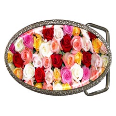 Roses Color Beautiful Flowers Belt Buckles