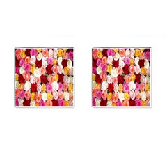 Roses Color Beautiful Flowers Cufflinks (square) by BangZart