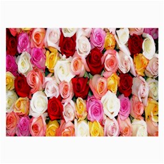 Roses Color Beautiful Flowers Large Glasses Cloth