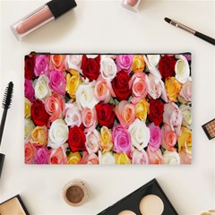 Roses Color Beautiful Flowers Cosmetic Bag (large)