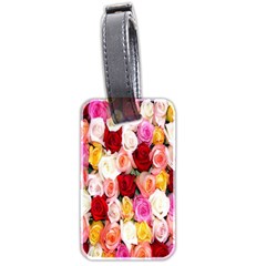 Roses Color Beautiful Flowers Luggage Tag (two Sides) by BangZart