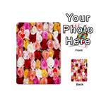 Roses Color Beautiful Flowers Playing Cards 54 Designs (Mini) Front - Heart6