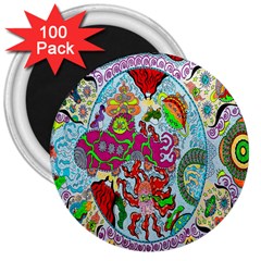 Supersonic Volcanic Splash 3  Magnets (100 Pack) by chellerayartisans