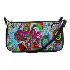 Supersonic Volcanic Splash Shoulder Clutch Bag by chellerayartisans