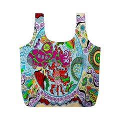 Supersonic Volcanic Splash Full Print Recycle Bag (m) by chellerayartisans