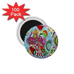 Supersonic Volcanic Splash 1 75  Magnets (100 Pack)  by chellerayartisans