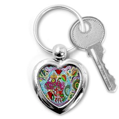 Supersonic Volcanic Splash Key Chain (heart) by chellerayartisans