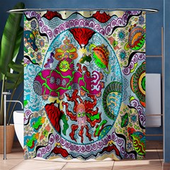 Supersonic Volcanic Splash Shower Curtain 60  X 72  (medium)  by chellerayartisans