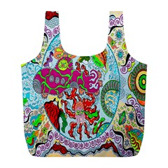 Supersonic Volcanic Splash Full Print Recycle Bag (l) by chellerayartisans