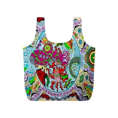 Supersonic Volcanic Splash Full Print Recycle Bag (s) by chellerayartisans