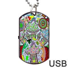 Supersonic Volcanic Mushroom Power Dog Tag Usb Flash (one Side) by chellerayartisans