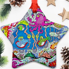 Supersonic Volcanic Fish Sonar Submarine Star Ornament (two Sides) by chellerayartisans