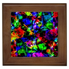 Multicolored Abstract Print Framed Tiles by dflcprintsclothing