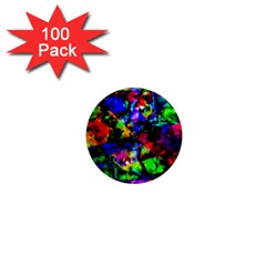 Multicolored Abstract Print 1  Mini Magnets (100 Pack)  by dflcprintsclothing