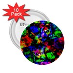 Multicolored Abstract Print 2.25  Buttons (10 pack)  Front