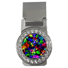 Multicolored Abstract Print Money Clips (cz) 