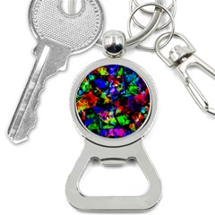 Multicolored Abstract Print Bottle Opener Key Chain by dflcprintsclothing