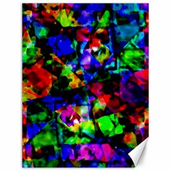 Multicolored Abstract Print Canvas 12  X 16  by dflcprintsclothing