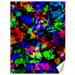 Multicolored Abstract Print Canvas 36  X 48  by dflcprintsclothing