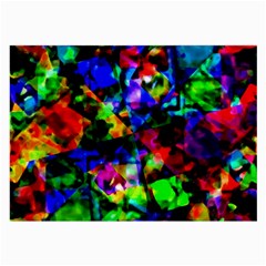 Multicolored Abstract Print Large Glasses Cloth (2 Sides) by dflcprintsclothing