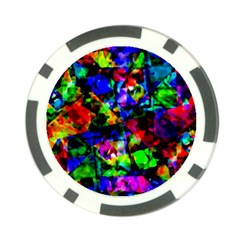 Multicolored Abstract Print Poker Chip Card Guard by dflcprintsclothing