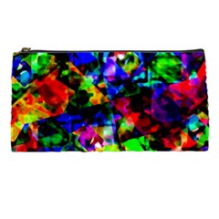 Multicolored Abstract Print Pencil Cases by dflcprintsclothing