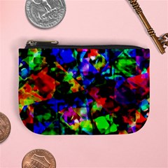 Multicolored Abstract Print Mini Coin Purse