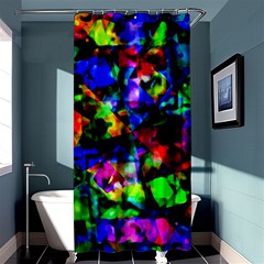 Multicolored Abstract Print Shower Curtain 36  X 72  (stall)  by dflcprintsclothing