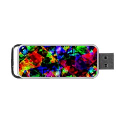 Multicolored Abstract Print Portable Usb Flash (one Side) by dflcprintsclothing