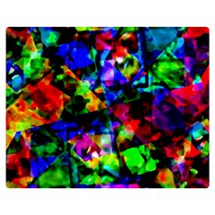 Multicolored Abstract Print Double Sided Flano Blanket (medium)  by dflcprintsclothing