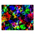 Multicolored Abstract Print Double Sided Flano Blanket (Large)  Blanket Back