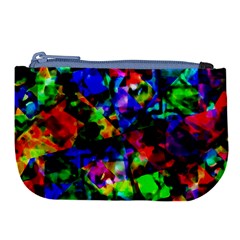 Multicolored Abstract Print Large Coin Purse